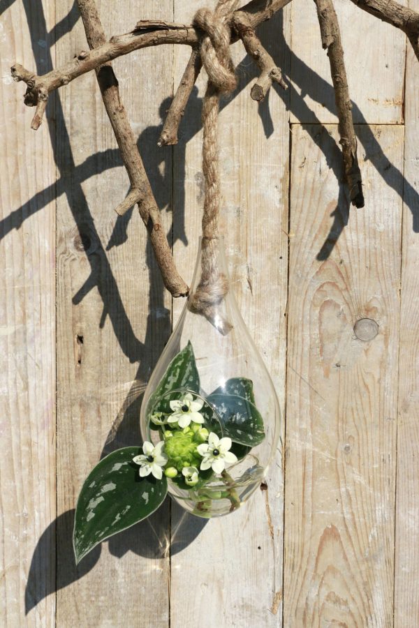 GOCCIA IN VETRO CON CORDA D. 10 H 20 CM - immagine 2