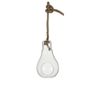 LAMPADINA IN VETRO D. 9 H 15 CM NCON