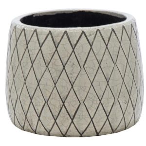 VASO SHINE D.14 H.11 GRIGIO