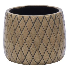 VASO SHINE D.25 H.19 COFFEE