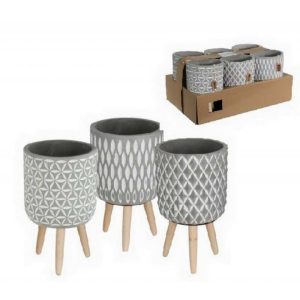 VASO C/GAMBE H 22 D. 14