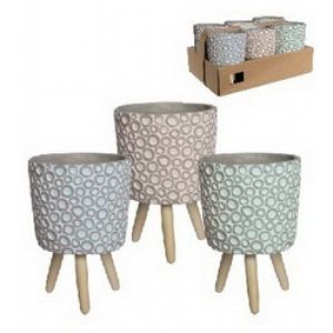 2 VASO C/GAMBE D. 14 H 22 COLOR