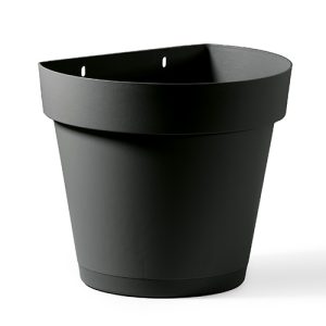 1 VASO A MURO CLEO 25 CM COLORE ANTRACITE