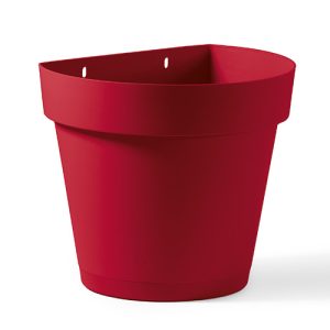 1 VASO A MURO CLEO 25 CM COLORE ROSSO