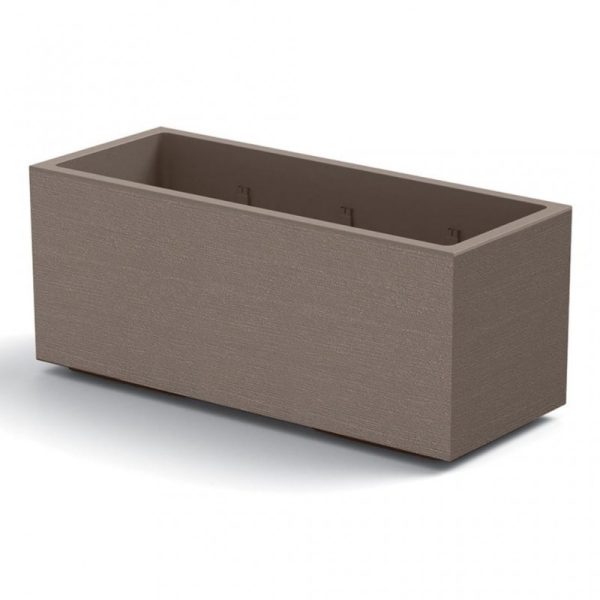 2 FIORIERA MATHERIA LUNGA 80 CM COLORE BRONZO